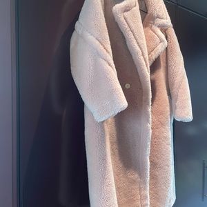 Teddy shearling coat - pink!
